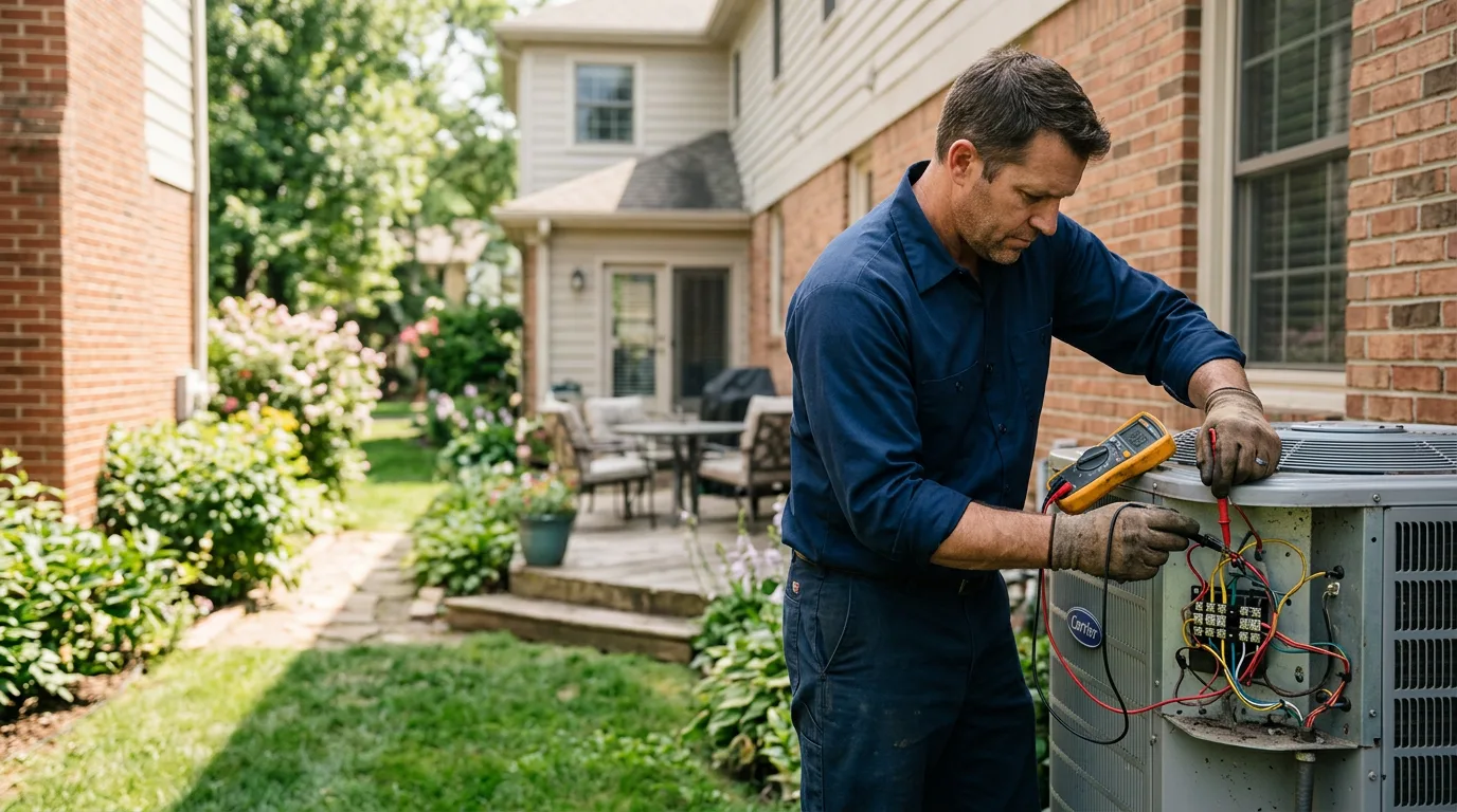 HVAC technician working near Waverly, WV